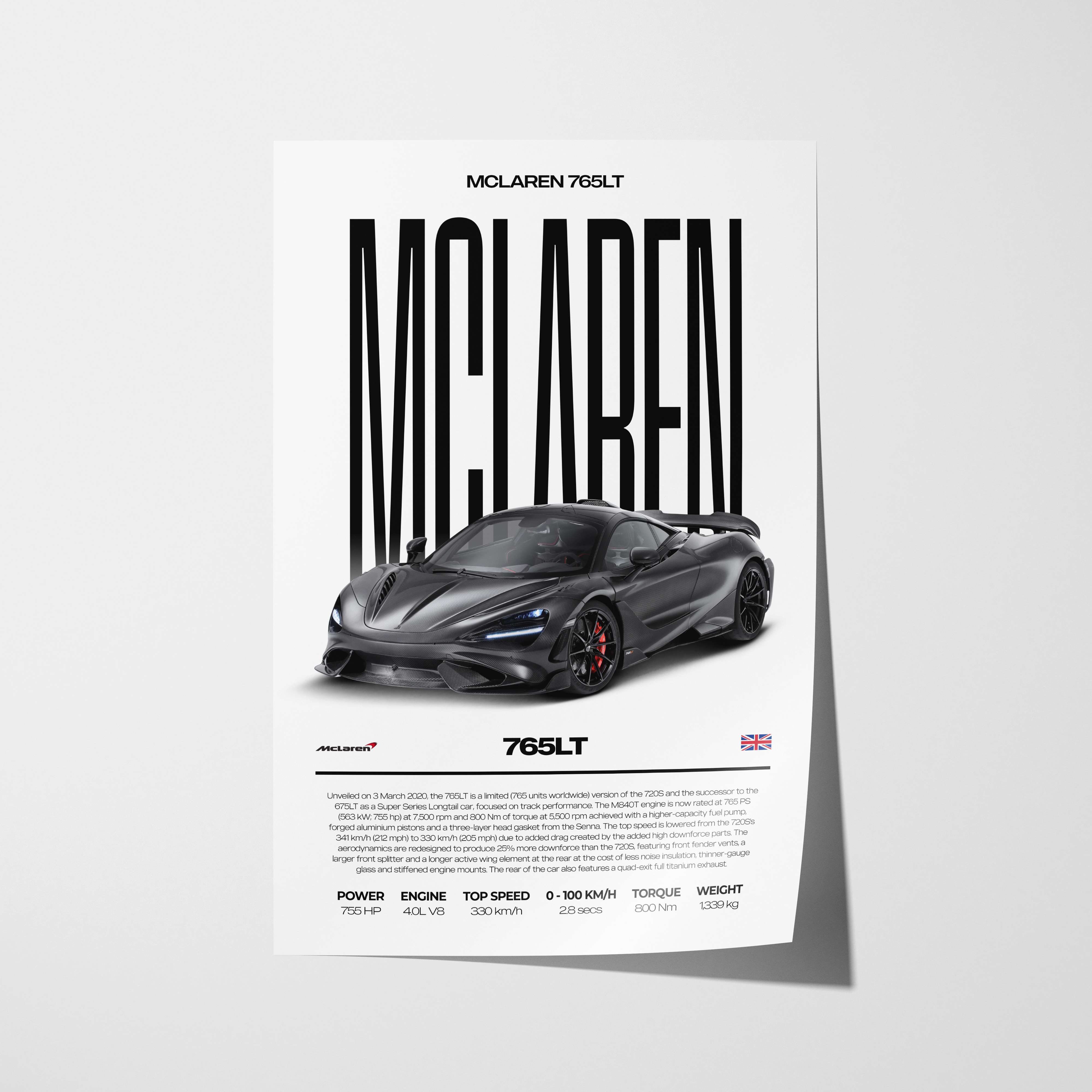 McLaren 765LT Poster