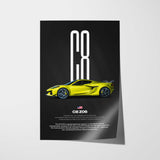 Corvette C8 Z06 Car Poster