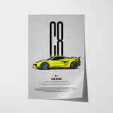 Corvette C8 Z06 Car Poster