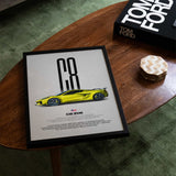 Corvette C8 Z06 Car Poster