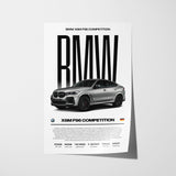 BMW X6M F96 Competition Poster