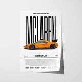 McLaren Senna LM Poster