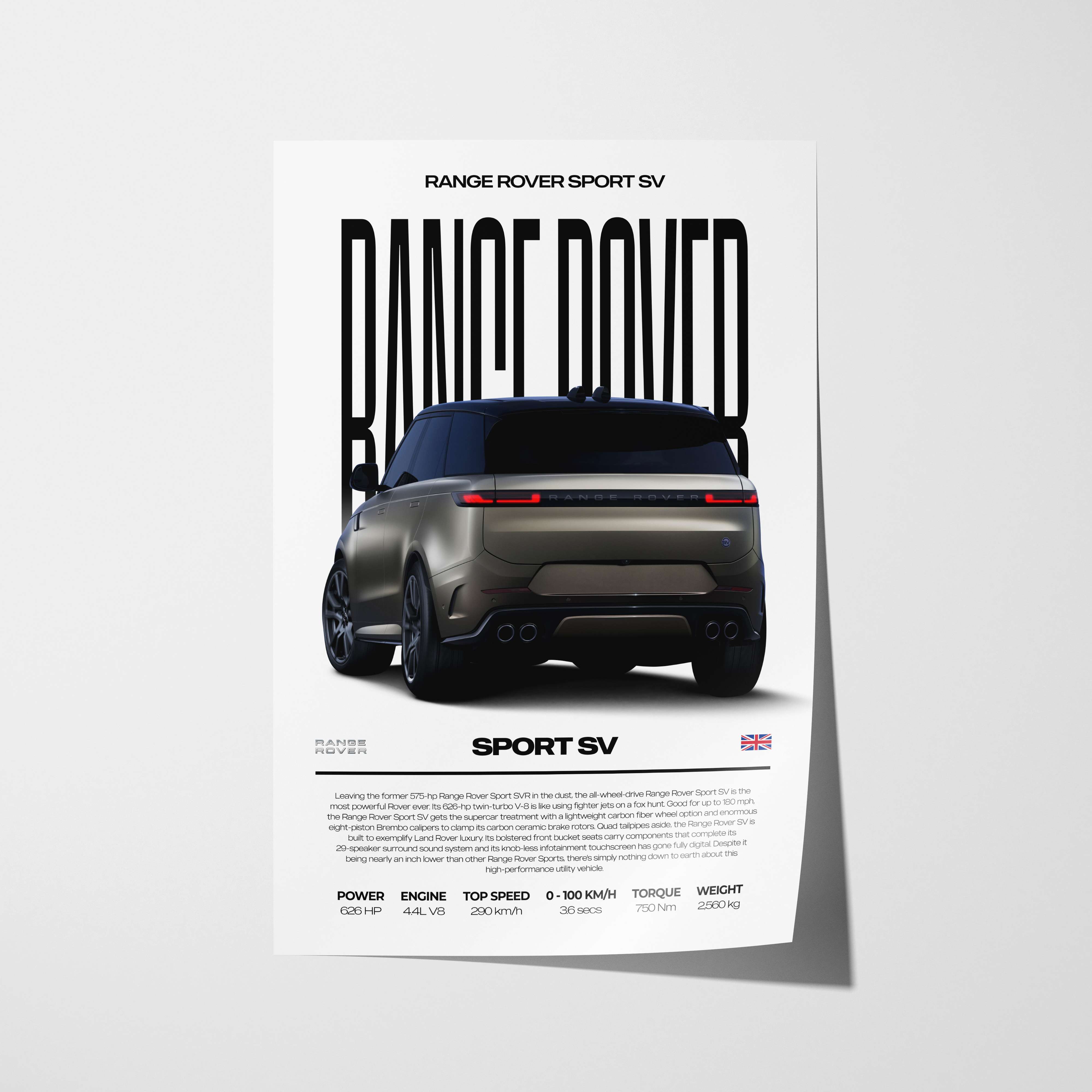 Range Rover Sport SV Poster