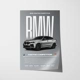 BMW X6M F96 Competition Poster