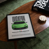 Huracán Performante Car Poster
