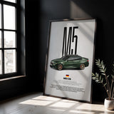 M5 CS Car Poster
