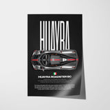 Huayra Roadster BC Car Poster
