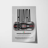 Huayra Roadster BC Car Poster