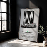 Huayra Roadster BC Car Poster