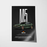 M5 CS Car Poster
