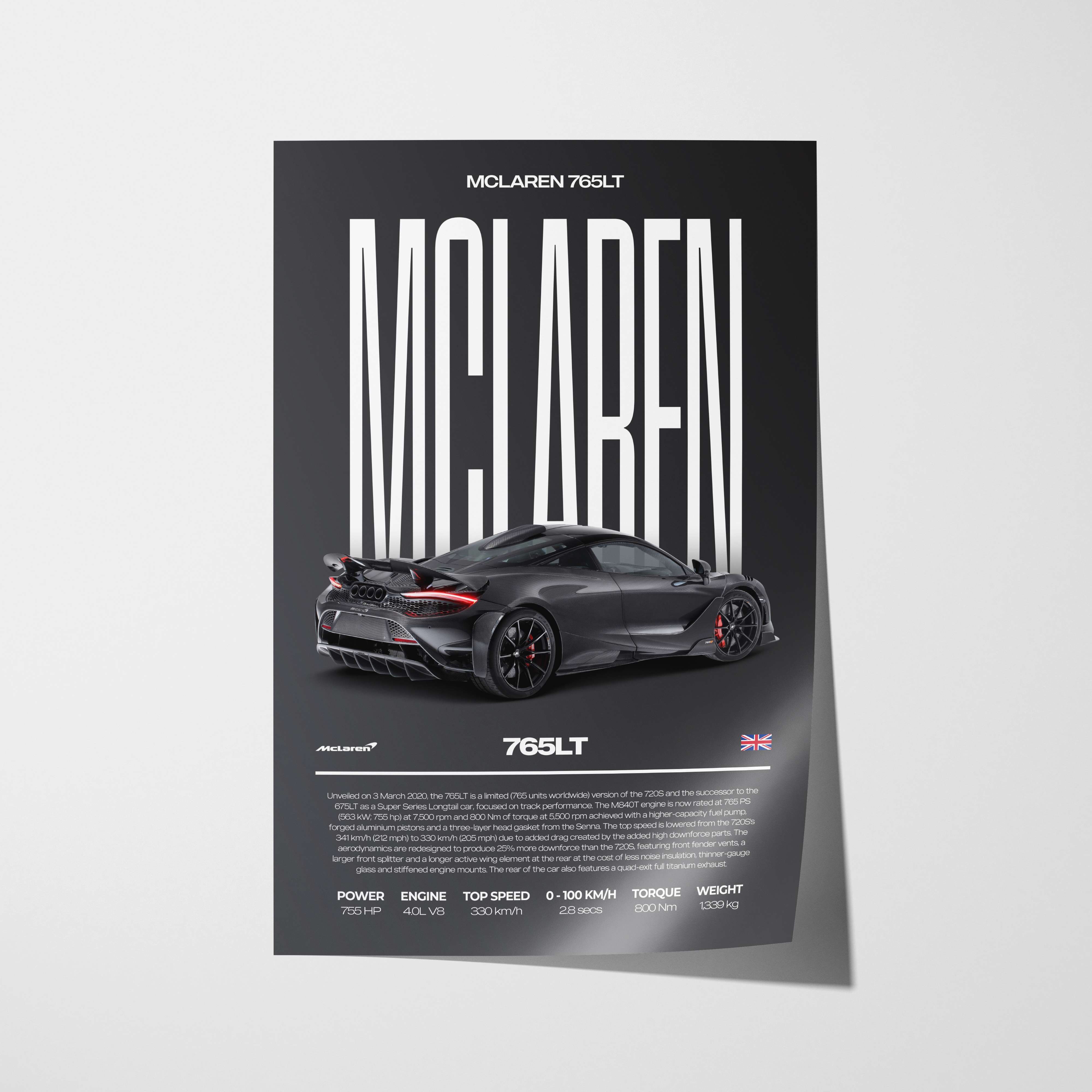 McLaren 765LT Poster