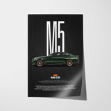 M5 CS Car Poster