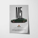 M5 CS Car Poster