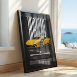 Huracán Performante Car Poster