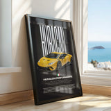 Huracán Performante Car Poster