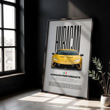 Huracán Performante Car Poster