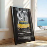 Huracán Performante Car Poster