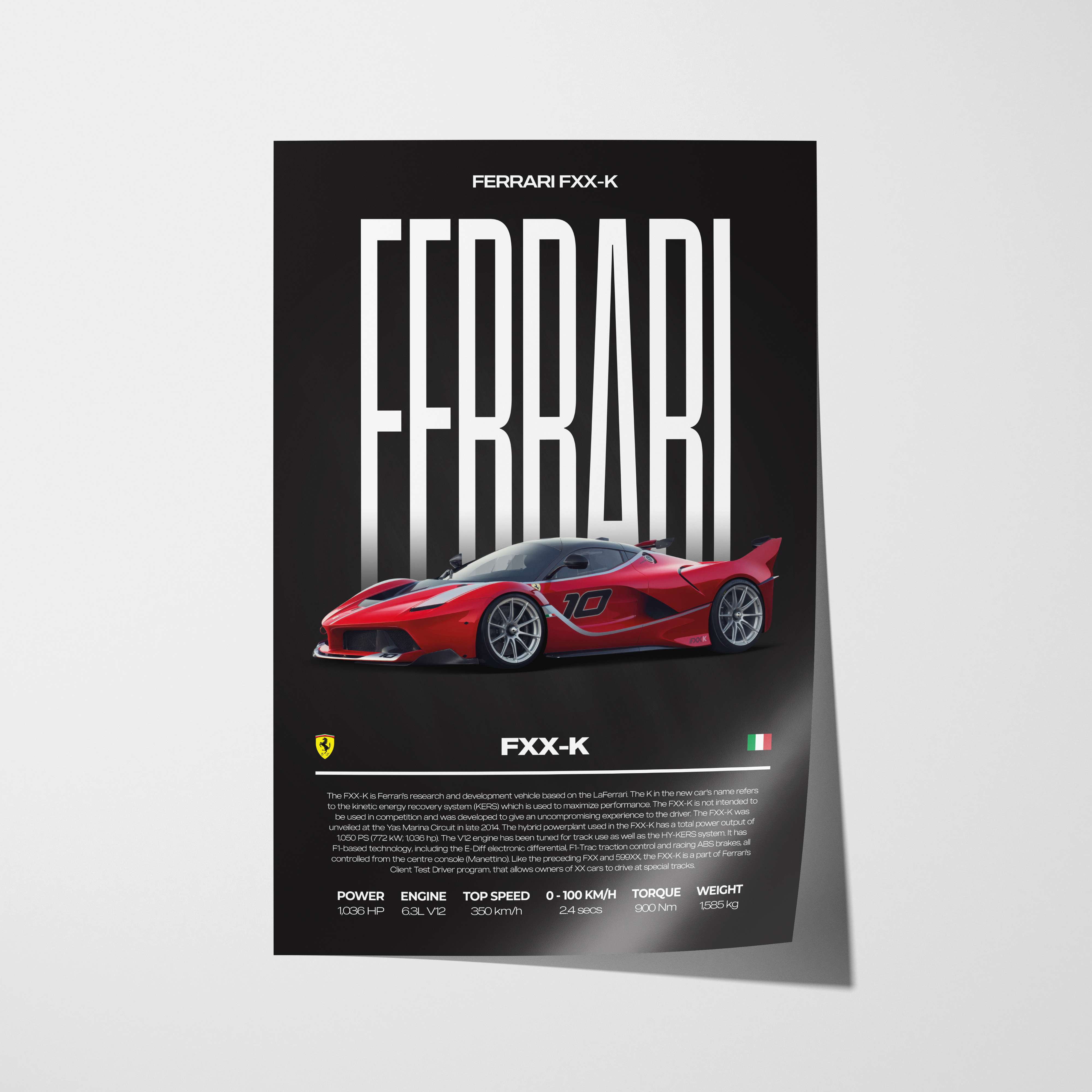 Ferrari FXX-K Poster