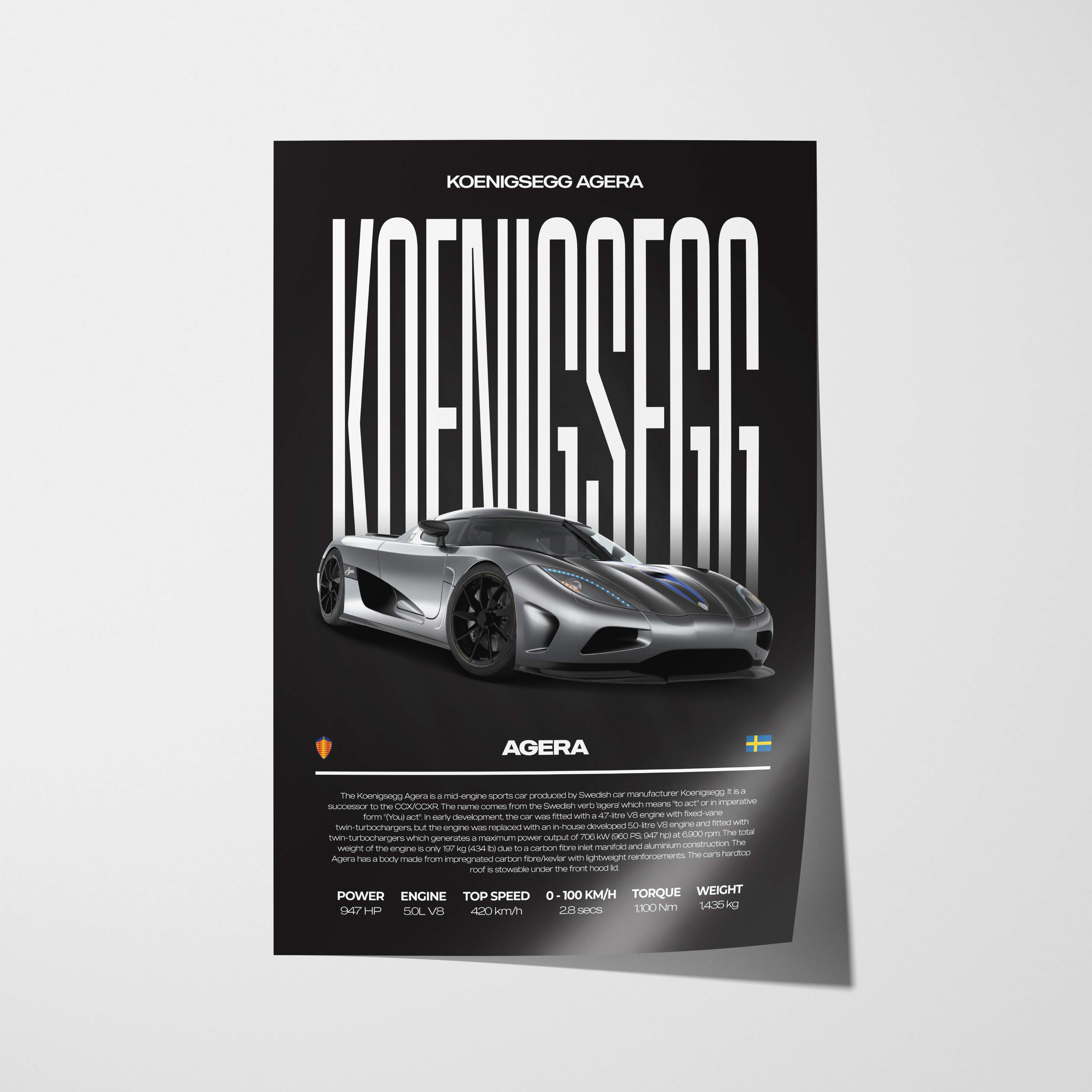 Koenigsegg Agera Poster