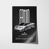 EB110 GT Car Poster