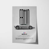 EB110 GT Car Poster
