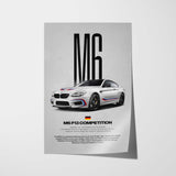 M6 F13 Competition Car Poster