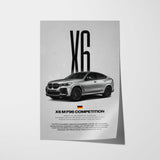 X6 M F96 Competition Car Poster