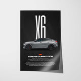 X6 M F96 Competition Car Poster