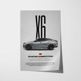X6 M F96 Competition Car Poster
