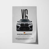 X6 M F96 Competition Car Poster