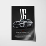 X6 M F96 Competition Car Poster