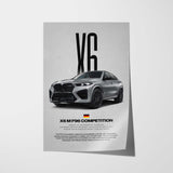 X6 M F96 Competition Car Poster