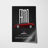 EB110 GT Car Poster