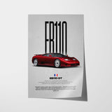 EB110 GT Car Poster