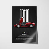 EB110 GT Car Poster