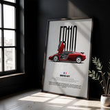 EB110 GT Car Poster