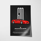 288 GTO Evoluzione Car Poster