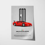 288 GTO Evoluzione Car Poster