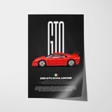 288 GTO Evoluzione Car Poster
