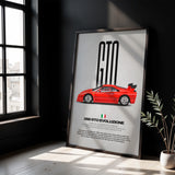 288 GTO Evoluzione Car Poster