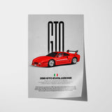 288 GTO Evoluzione Car Poster
