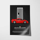 288 GTO Evoluzione Car Poster