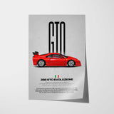 288 GTO Evoluzione Car Poster