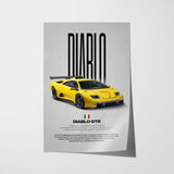 Diablo GTR Car Poster
