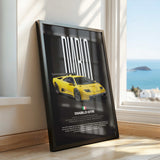 Diablo GTR Car Poster
