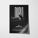 Diablo GTR Car Poster