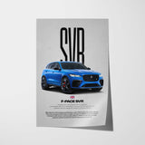 F-PACE SVR Car Poster
