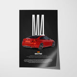 M4 F82 Car Poster