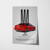 M4 F82 Car Poster
