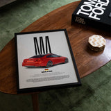 M4 F82 Car Poster